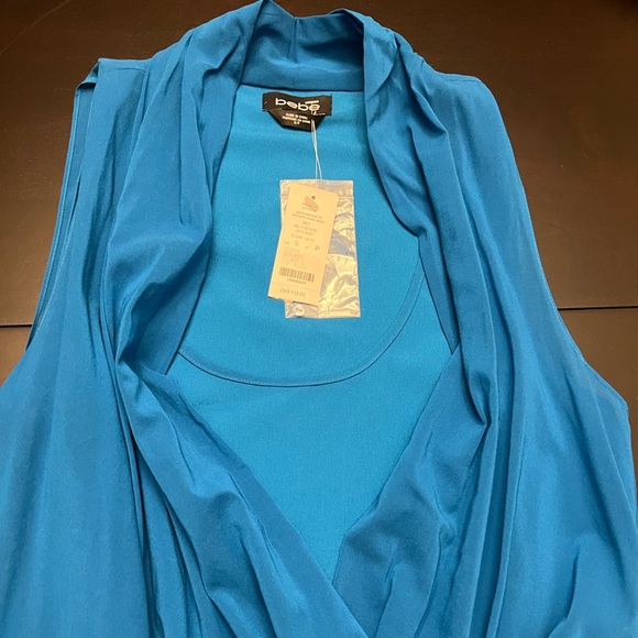 Bebe asymmetric wrap front blouse - Picture 8 of 15